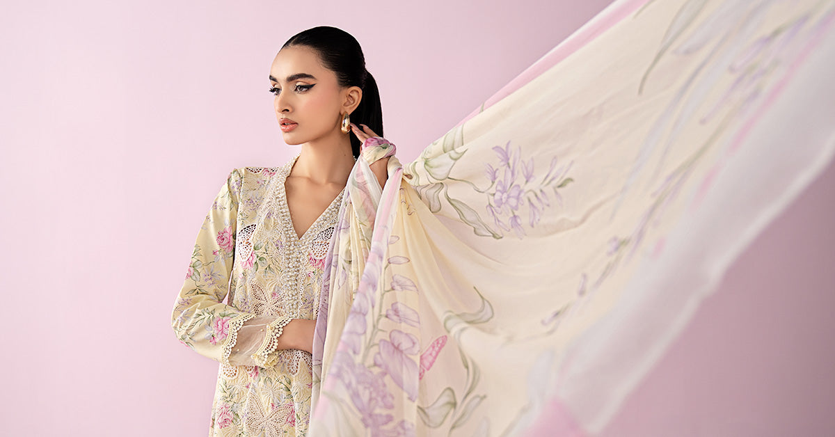 3 Piece Embroidered Lawn Suit