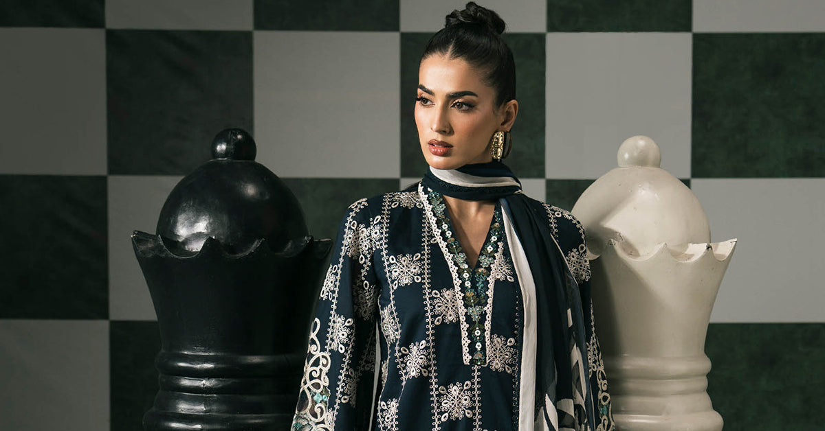3 Piece Embroidered Lawn Suit