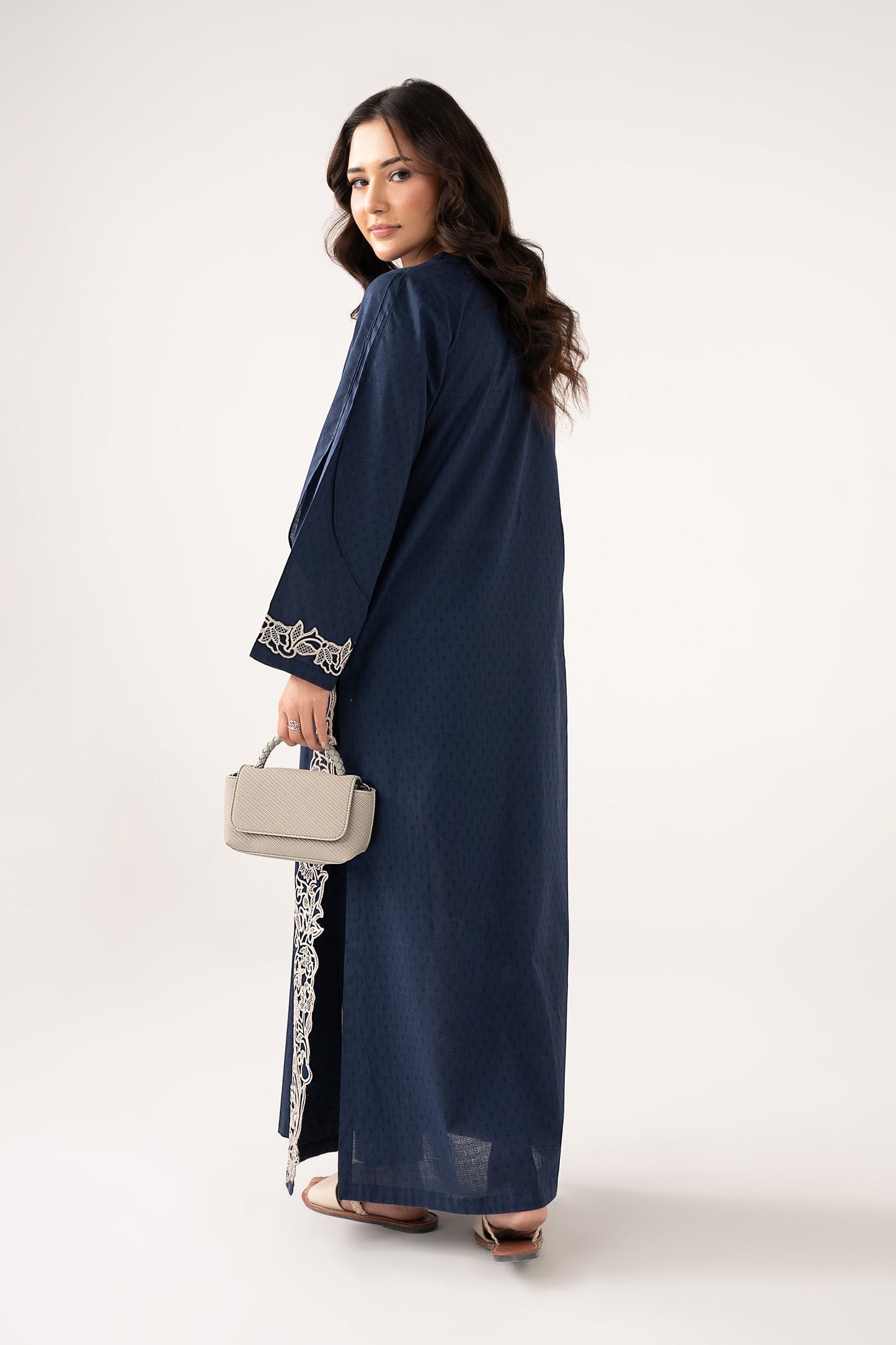 2 Pc Embroidered Dobby Cotton Suit