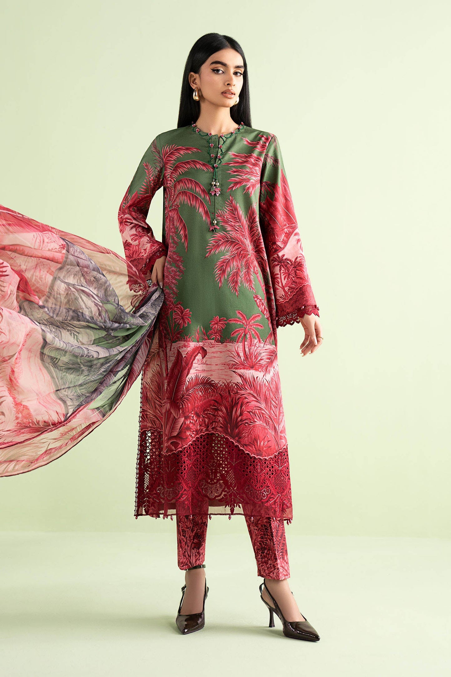 3 Piece Embroidered Lawn Suit