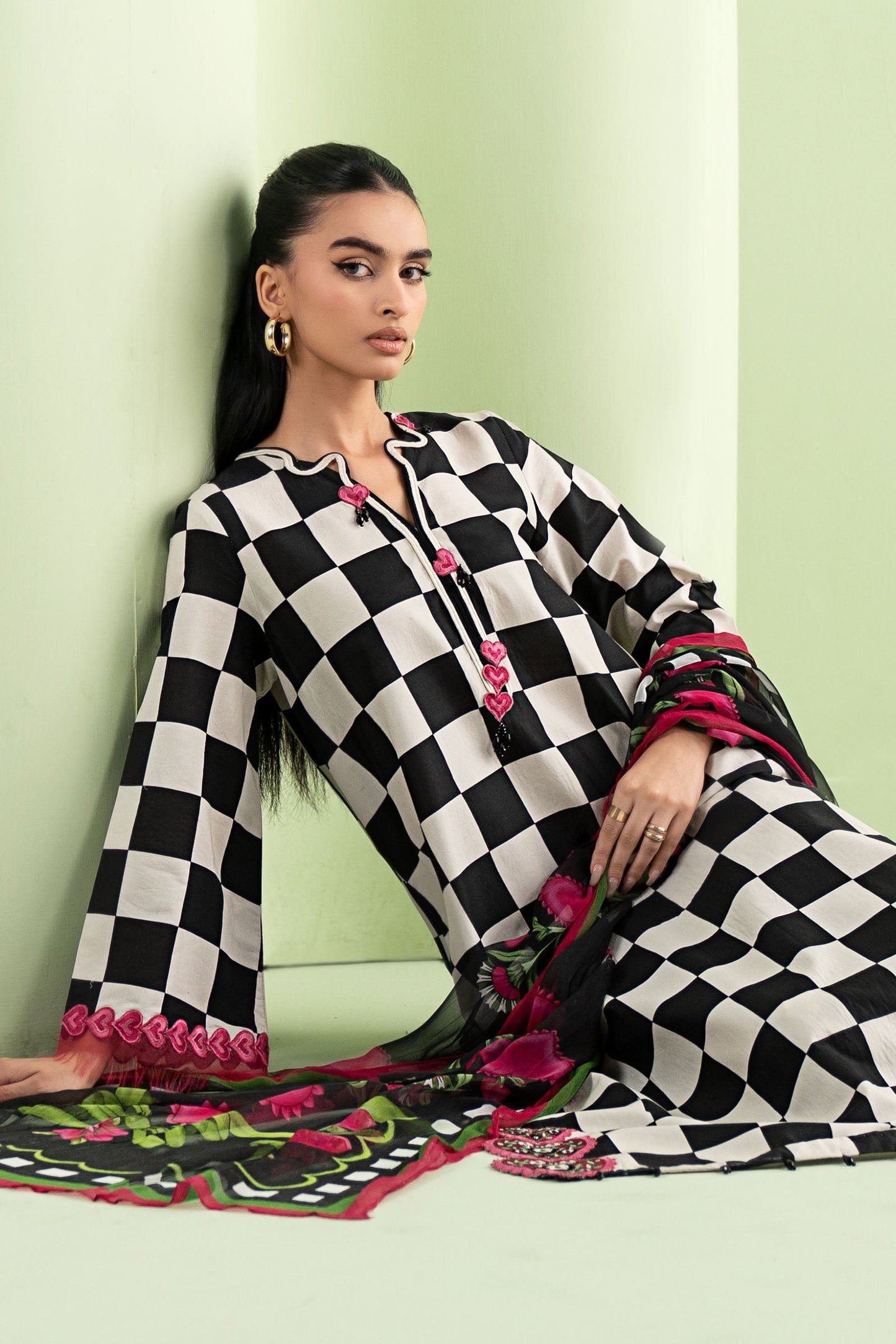 3 Piece Embroidered Lawn Suit