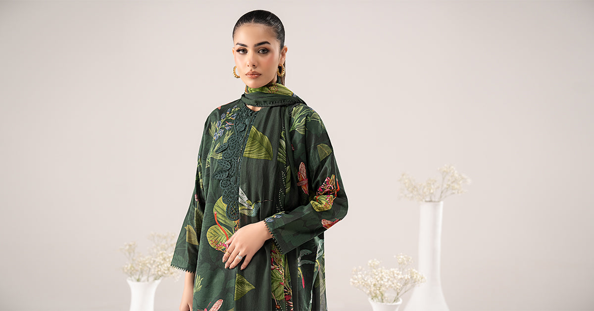 3 Piece Embroidered Lawn Suit