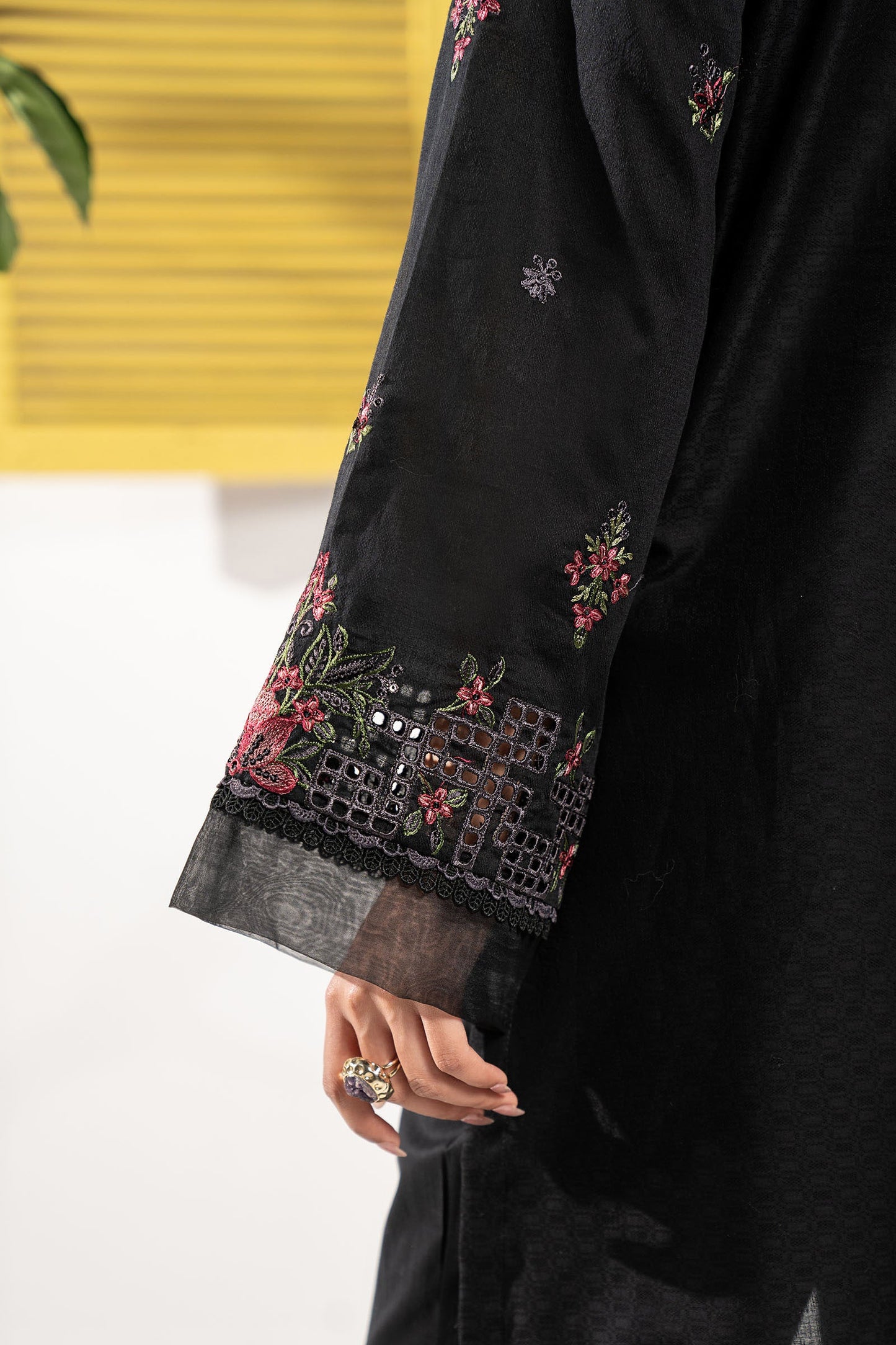 3 Piece Embroidered Dobby Lawn Suit