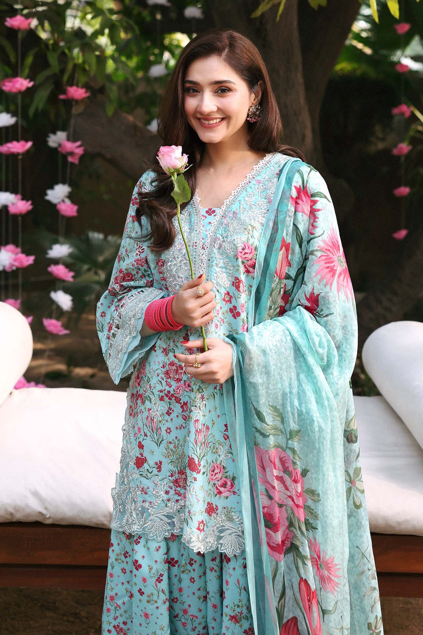 3 Piece Embroidered Lawn Suit