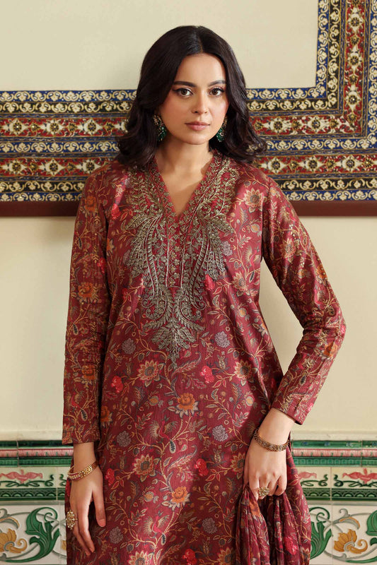 3 Piece Embroidered Dobby Lawn Suit