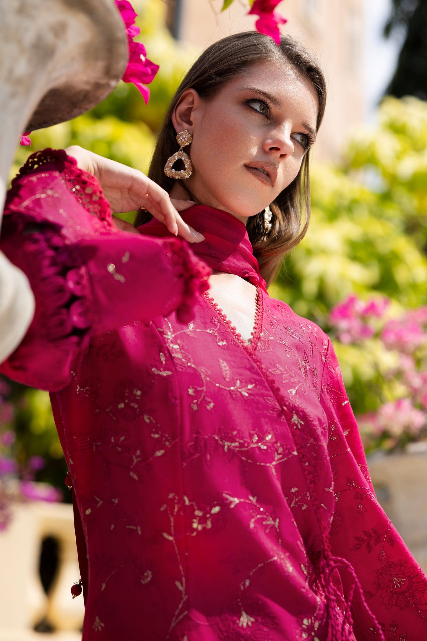Embroidered Lawn Fabric (2Pcs)