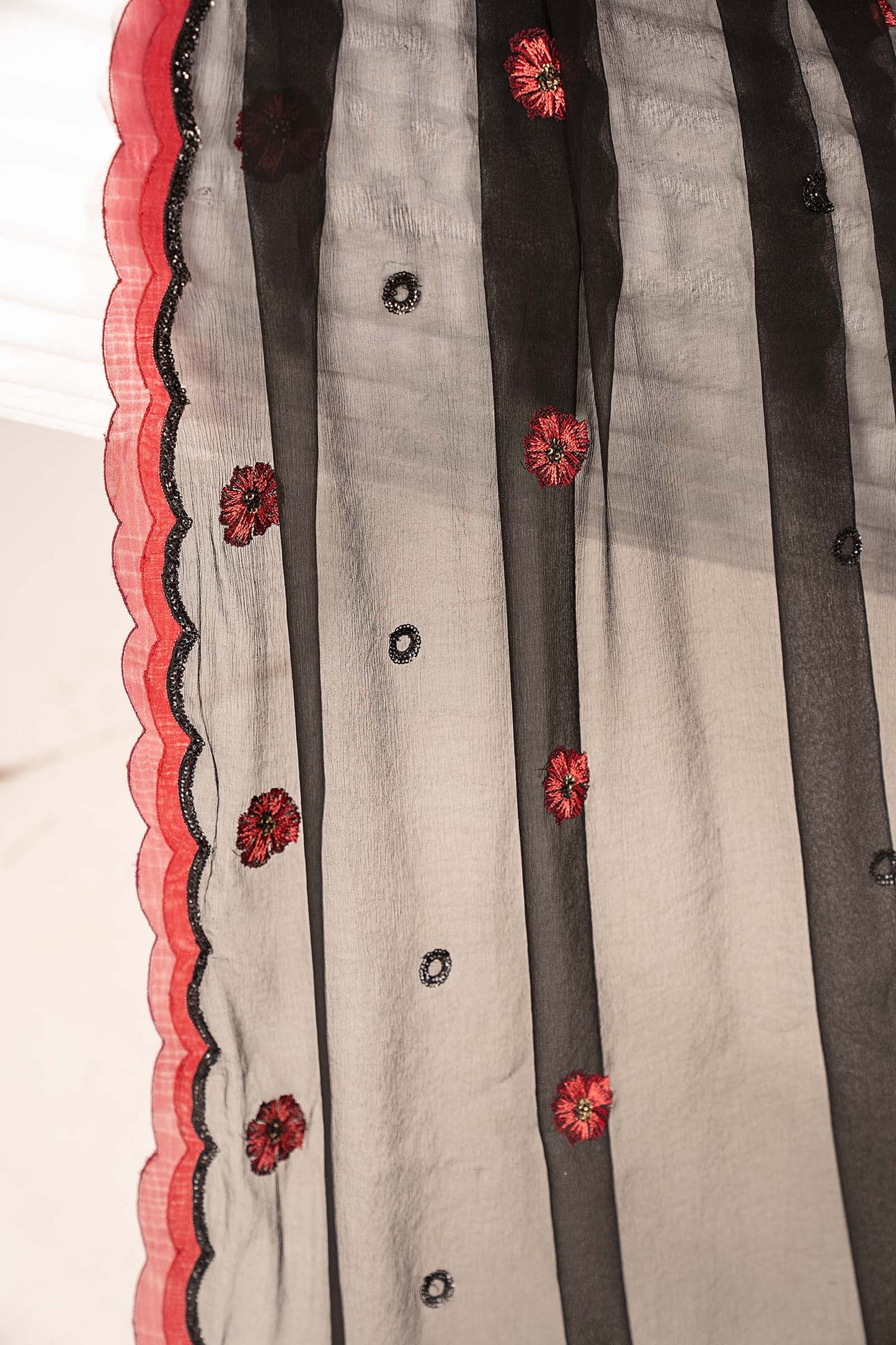 Embroidered Chiffon Fabric (3Pcs)