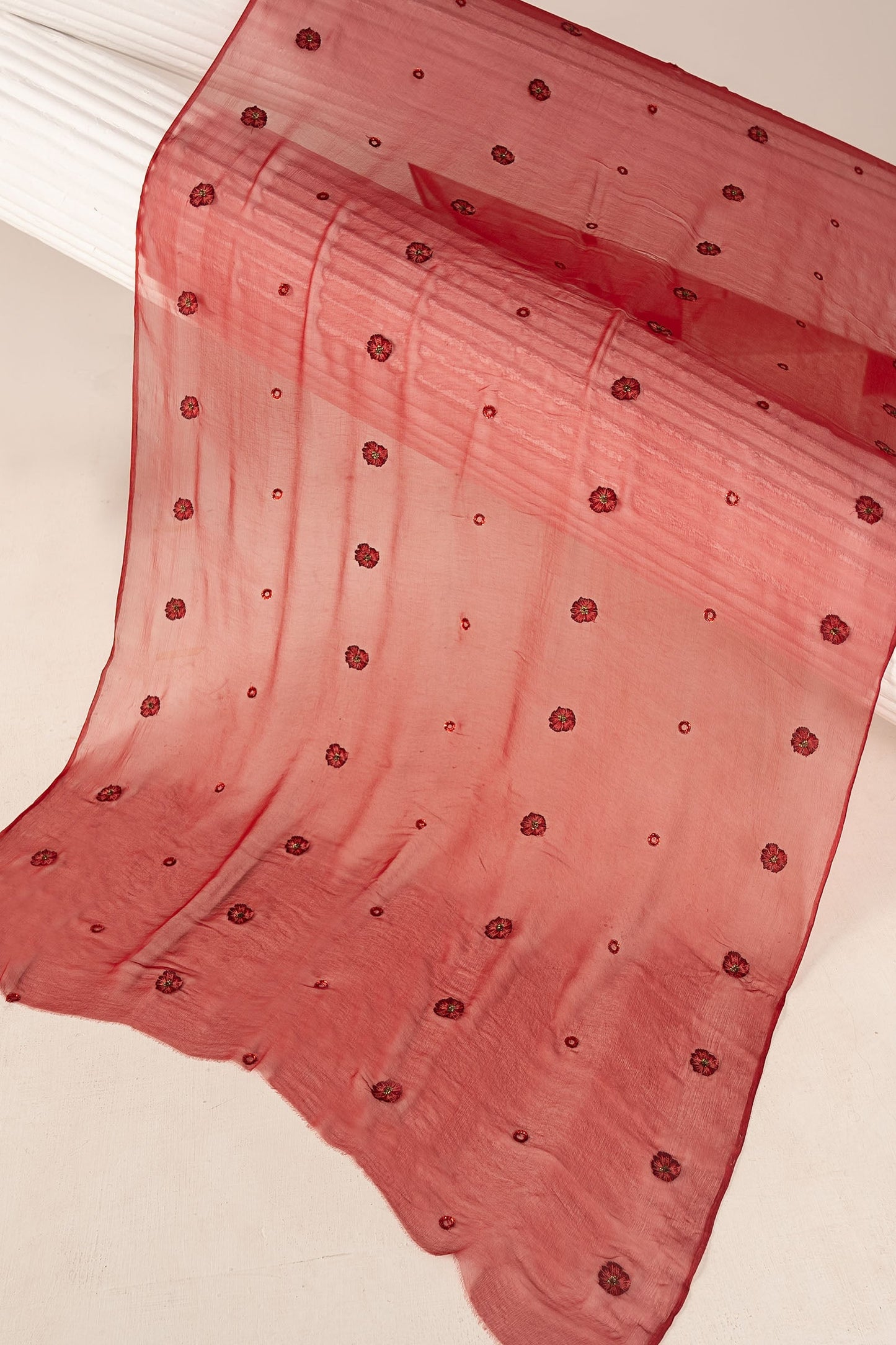 Embroidered Chiffon Fabric (3Pcs)