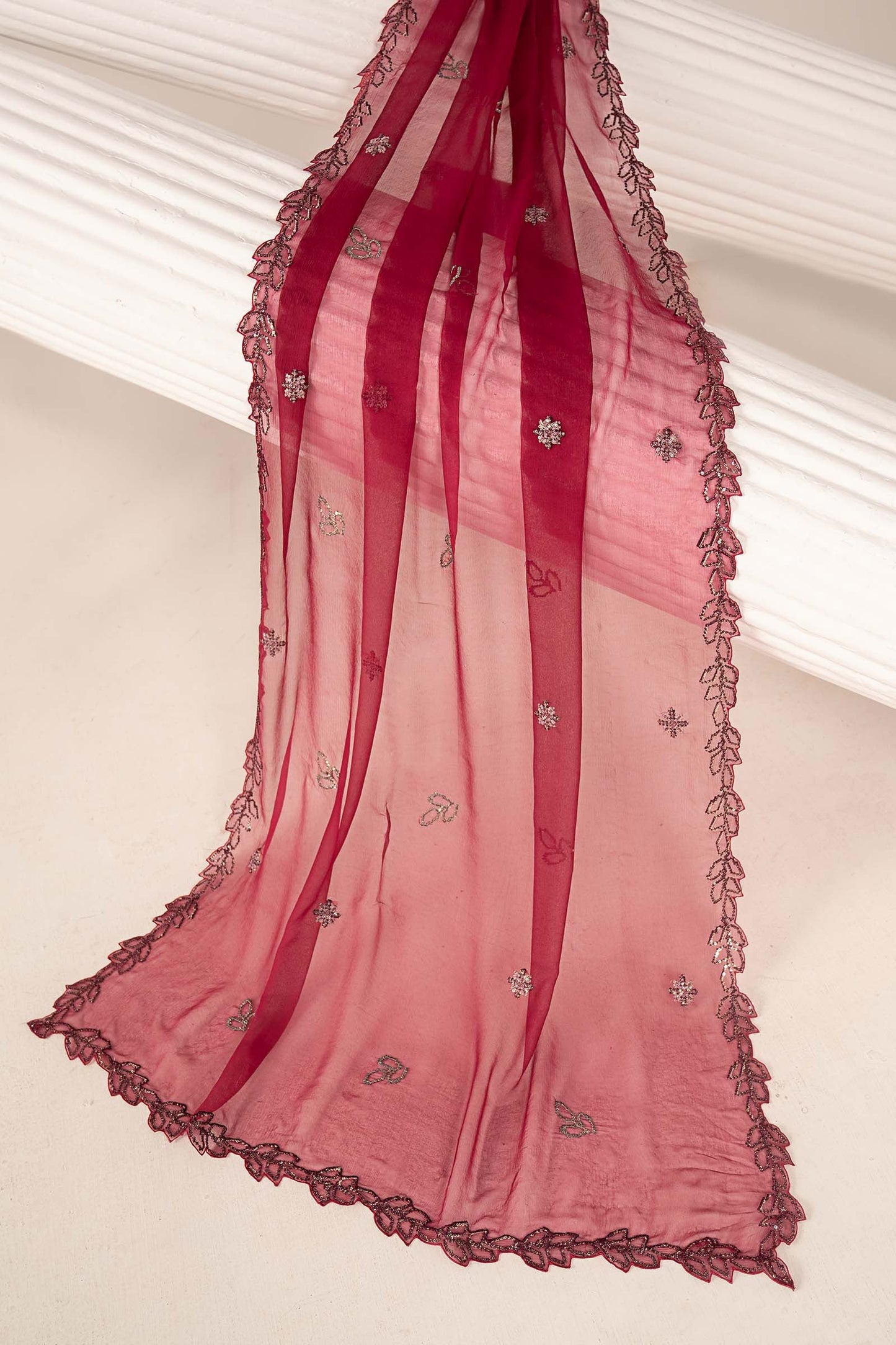 Embroidered Chiffon Fabric (3Pcs)