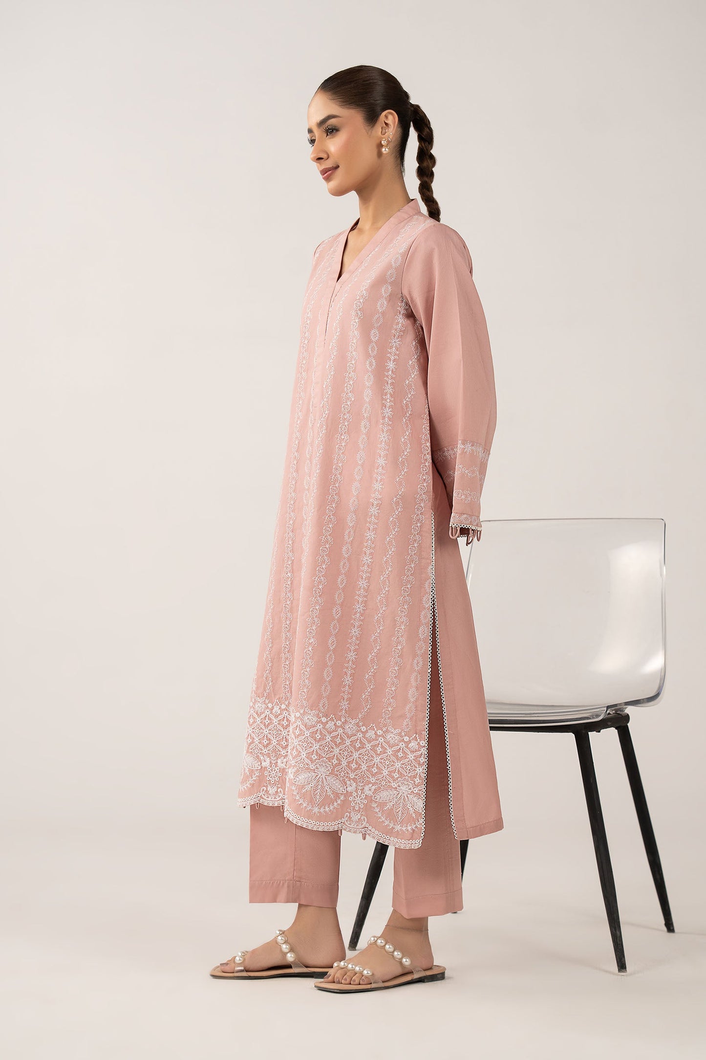 2 Pc Embroidered Lawn Suit