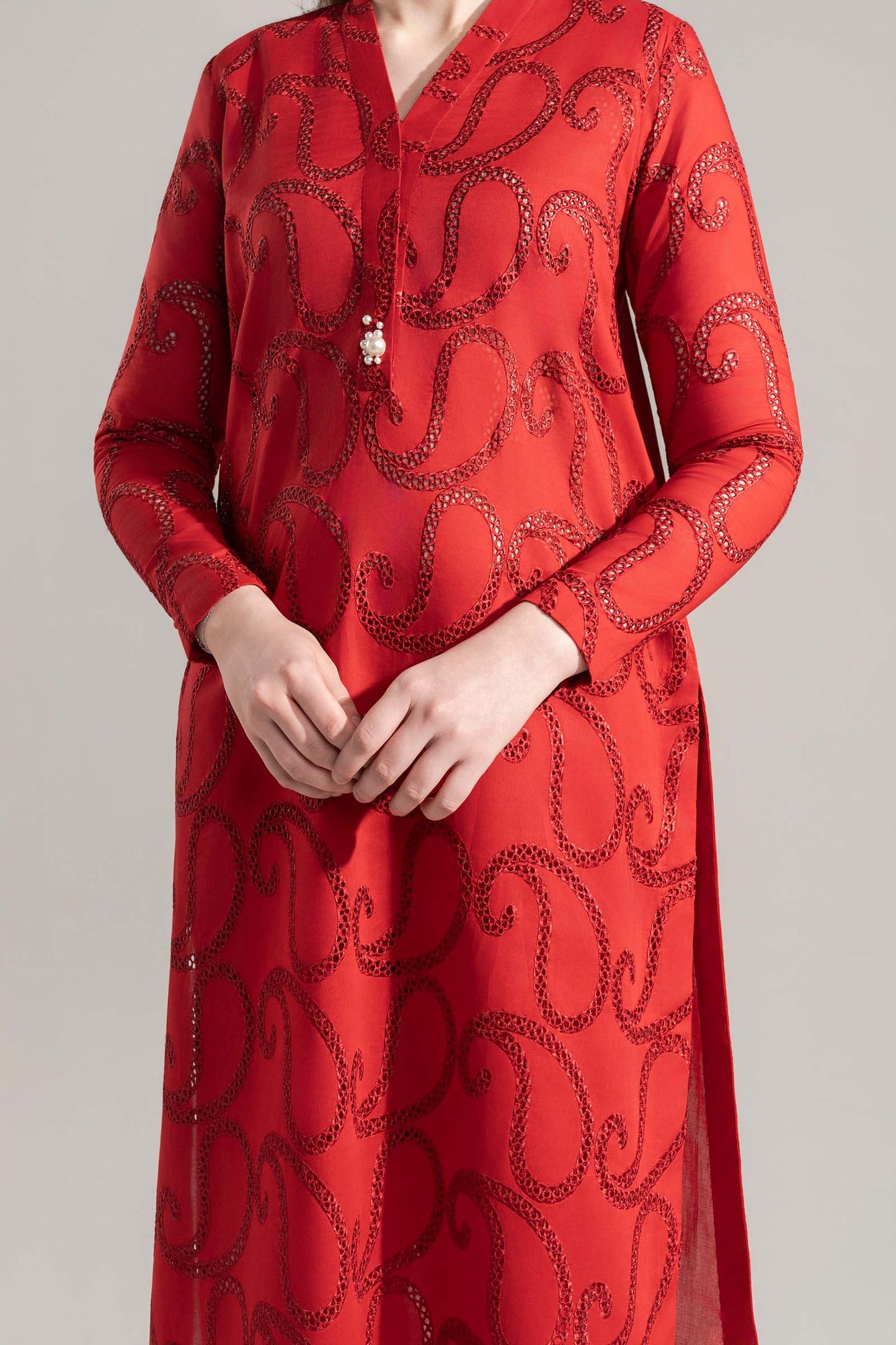 2 Pc Embroidered Lawn Suit