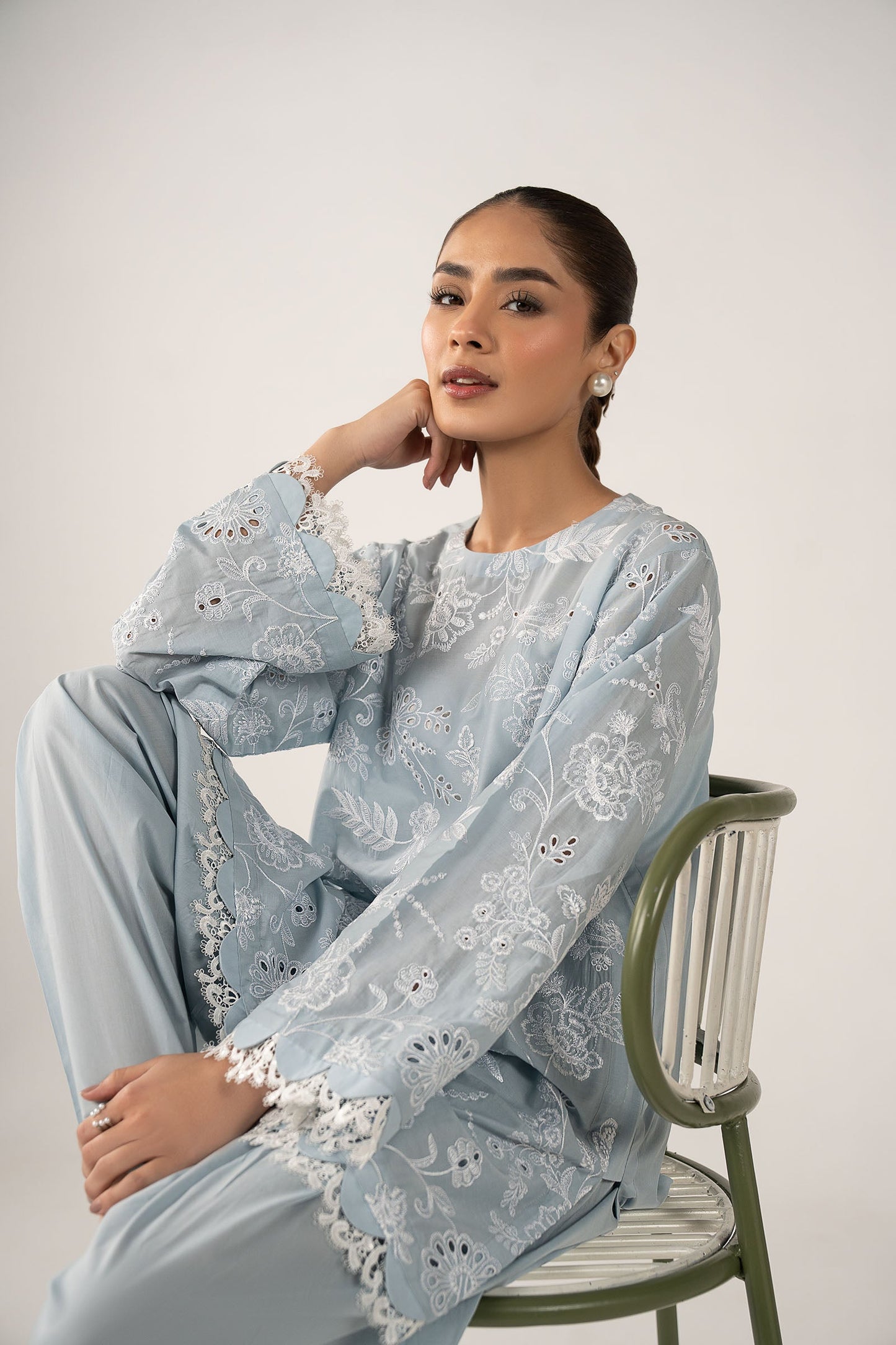 2 Pc Embroidered Lawn Suit
