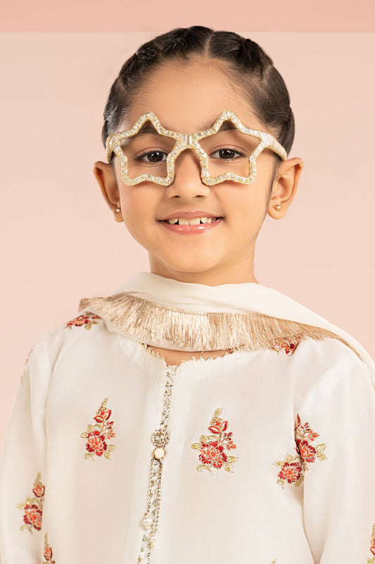 3 Piece Embroidered Dobby Lawn Suit