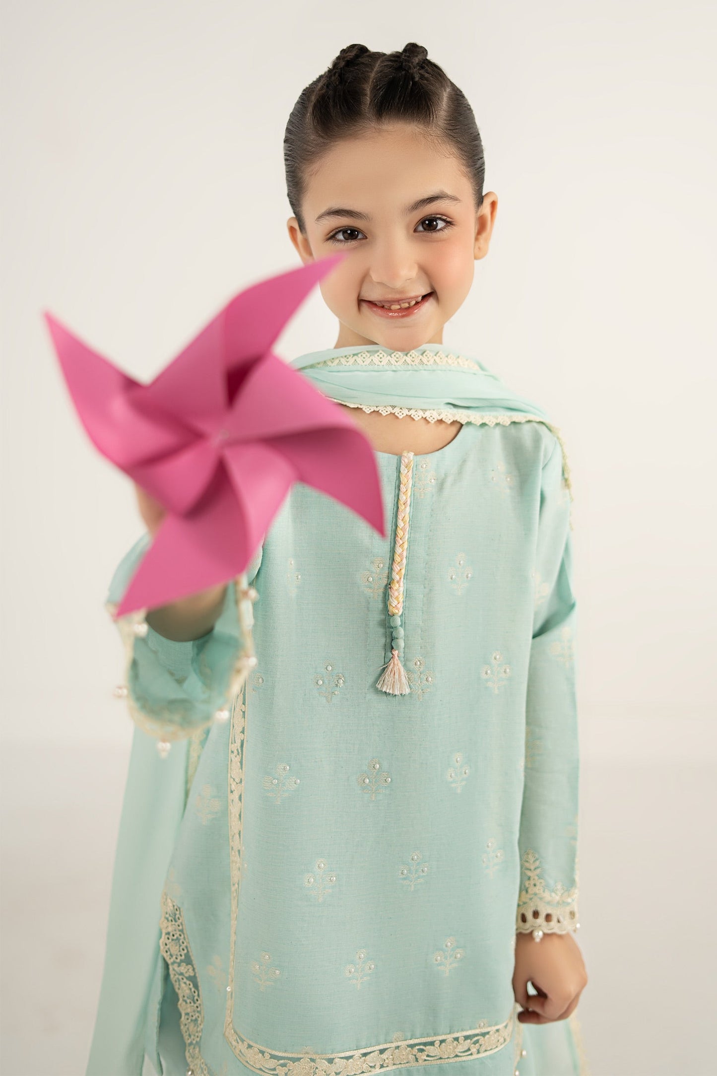 3 Piece Embroidered Jacquard Suit