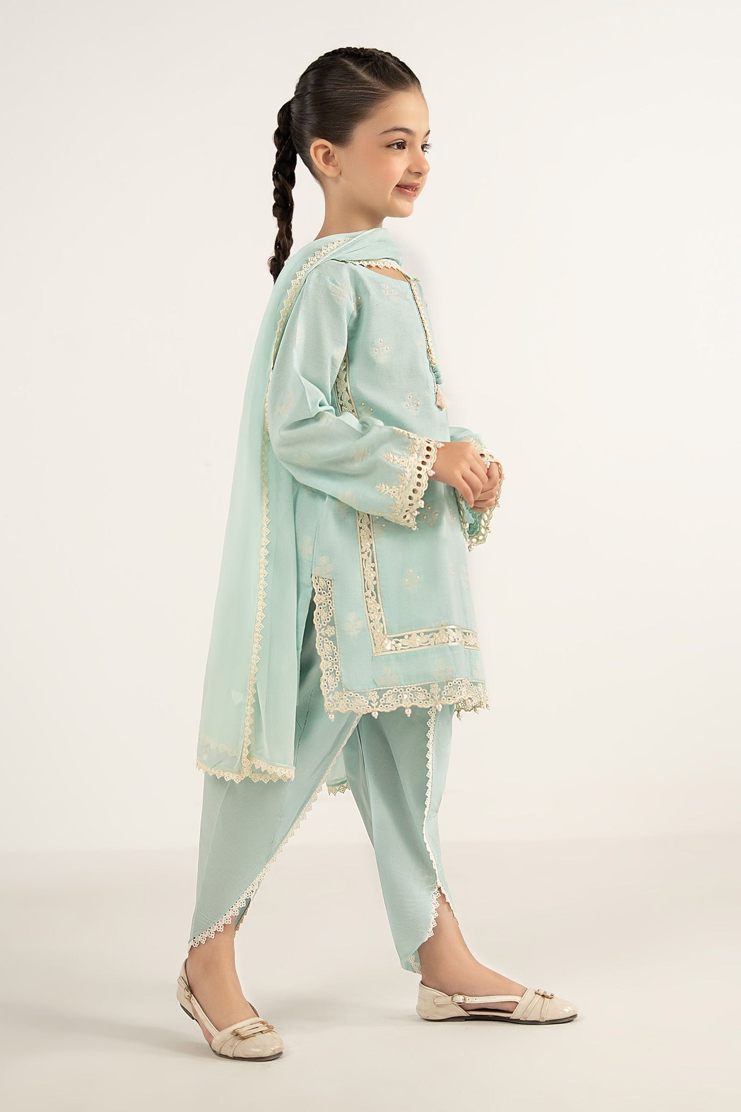 3 Piece Embroidered Jacquard Suit