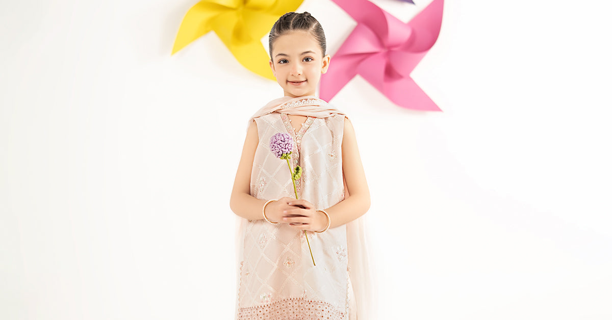 3 Piece Embroidered Dobby Lawn Suit