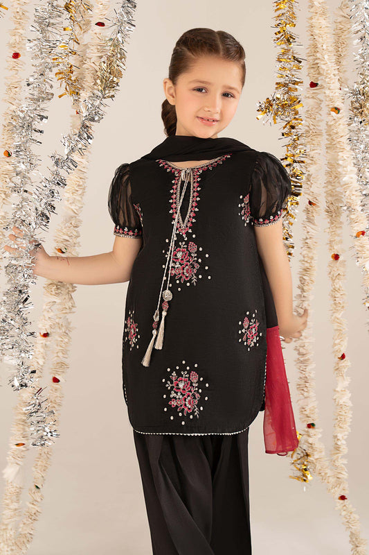 3 Piece Embroidered Organza Suit