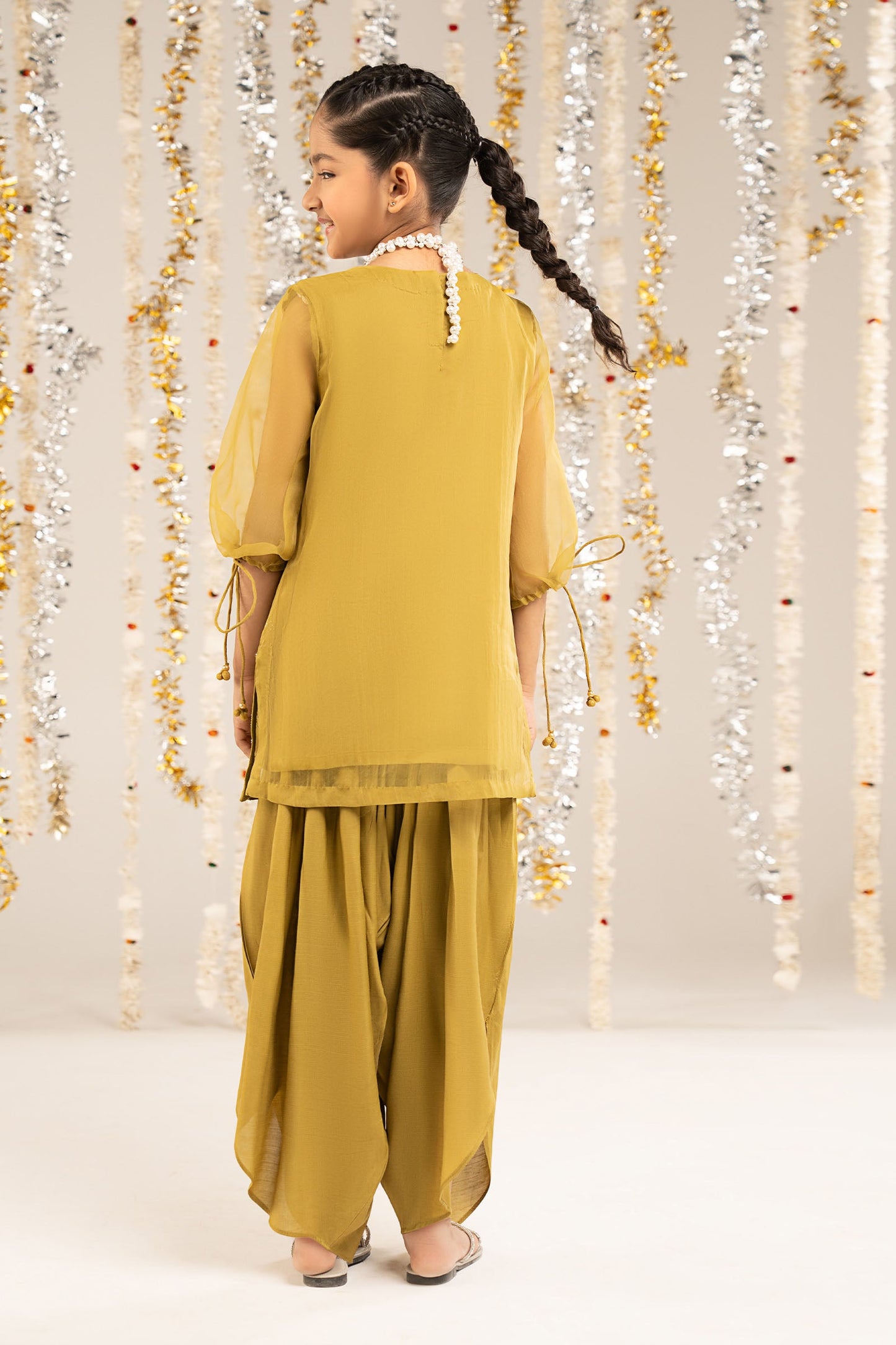 2 Piece Embellished Organza Suit