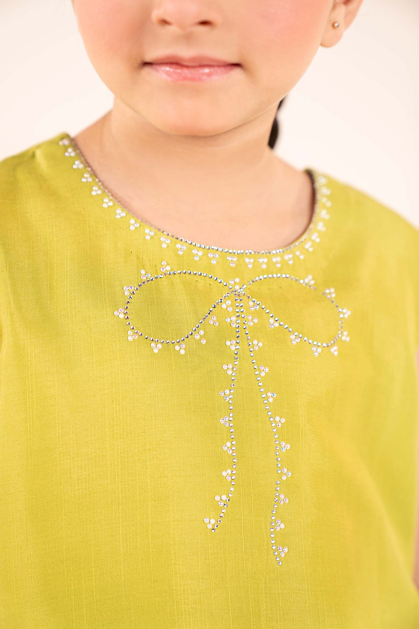 3 Piece Embellished Raw Silk Suit