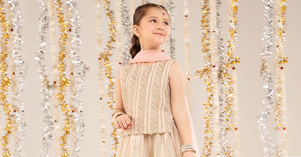3 Piece Embroidered Organza Suit