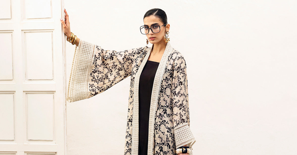 3 Piece Embroidered Bamberg Raw Silk Suit